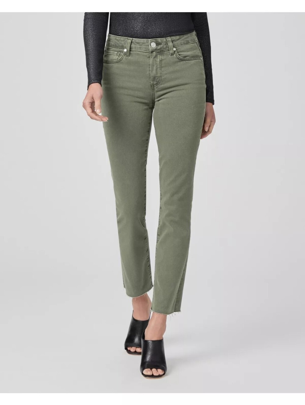 Paige Cindy Jeans in Vintage Brushed Olive